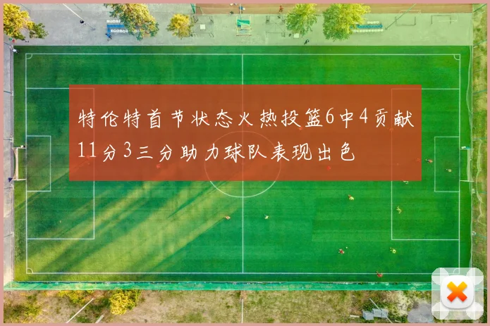 特伦特首节状态火热投篮6中4贡献11分3三分助力球队表现出色