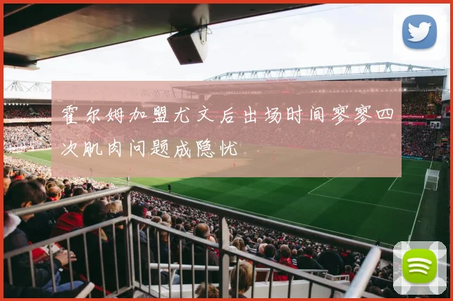 霍尔姆加盟尤文后出场时间寥寥四次肌肉问题成隐忧